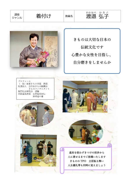 着物のきつけ　初級（２）